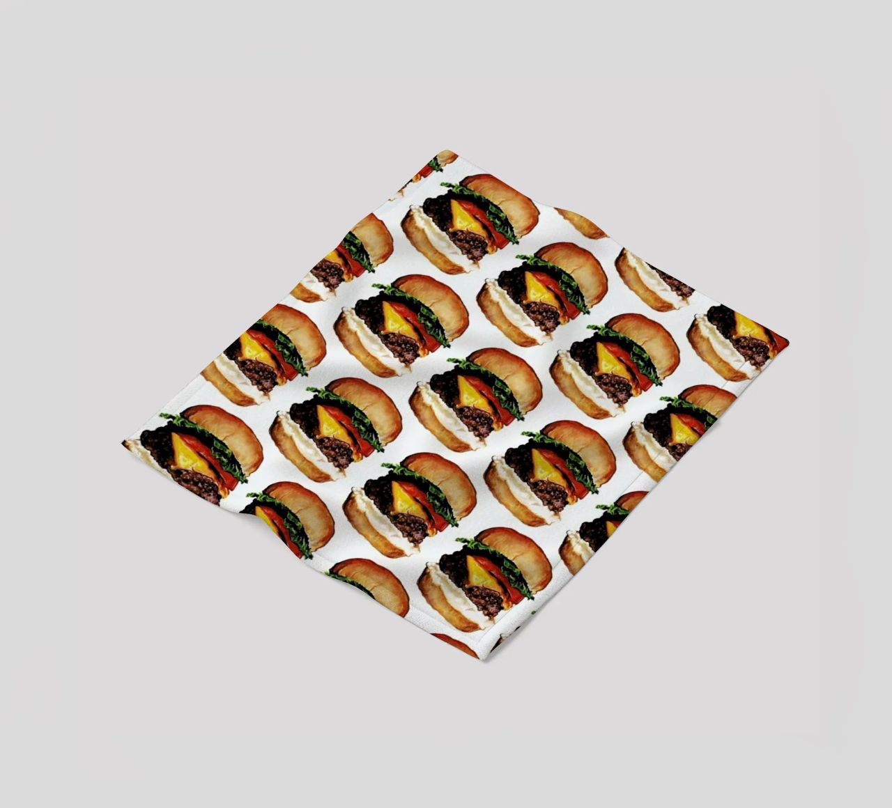 Cheeseburger Pattern coperta in pile da Kelly Gilleran
