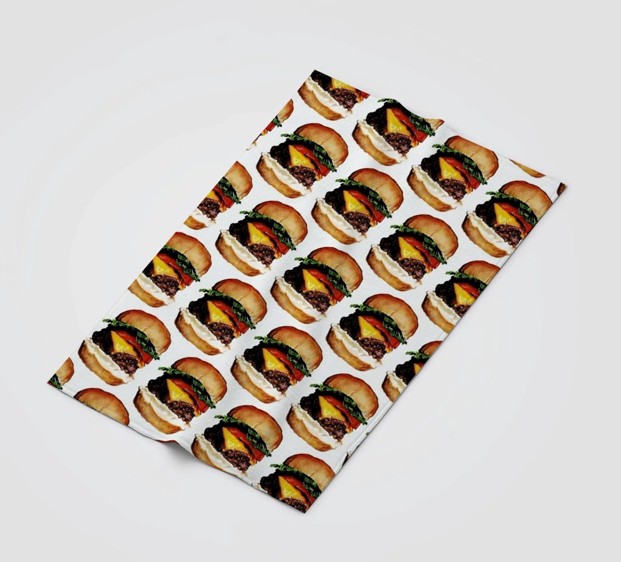 Cheeseburger Pattern coperta in pile da Kelly Gilleran