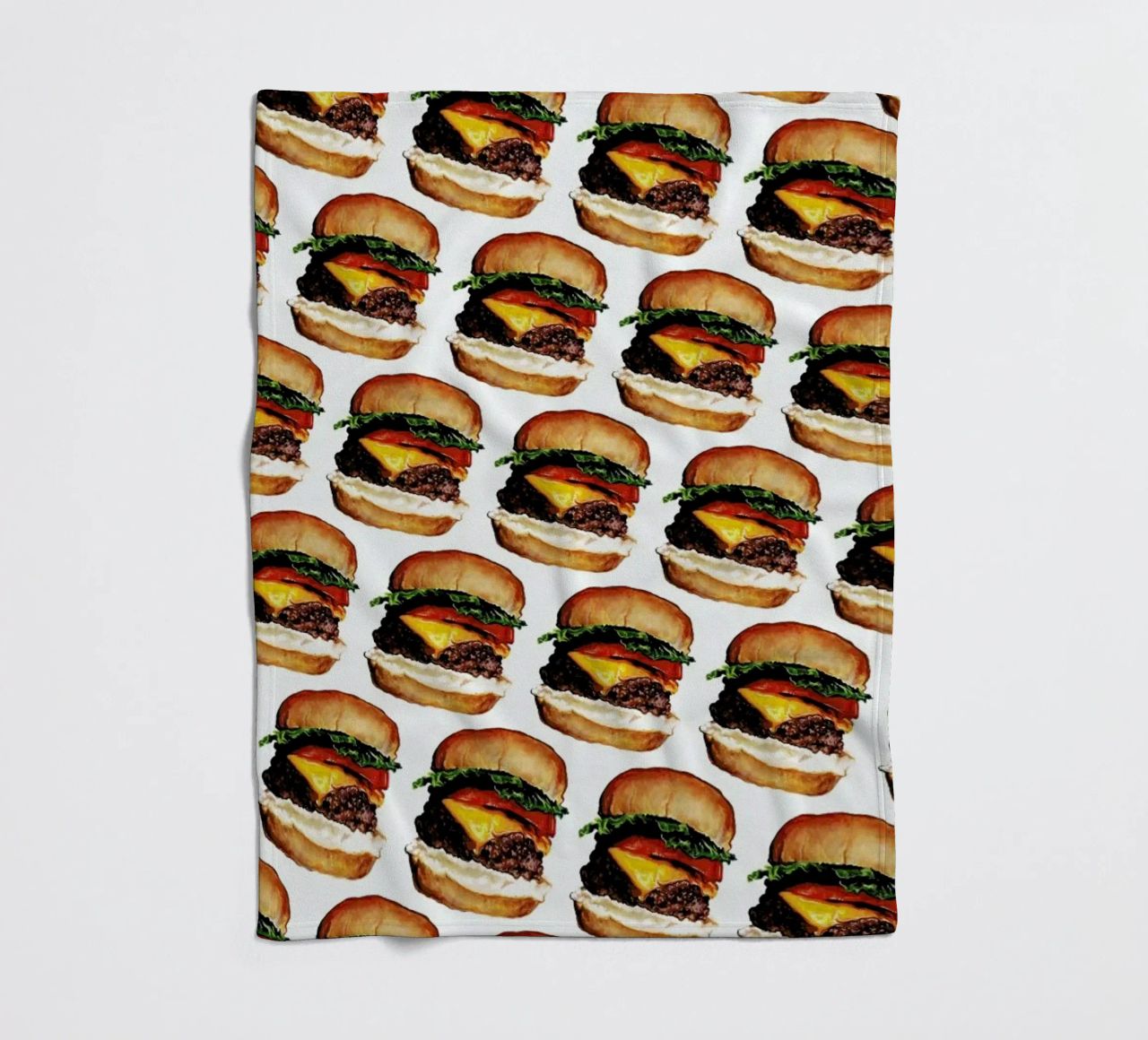 Cheeseburger Pattern coperta in pile da Kelly Gilleran
