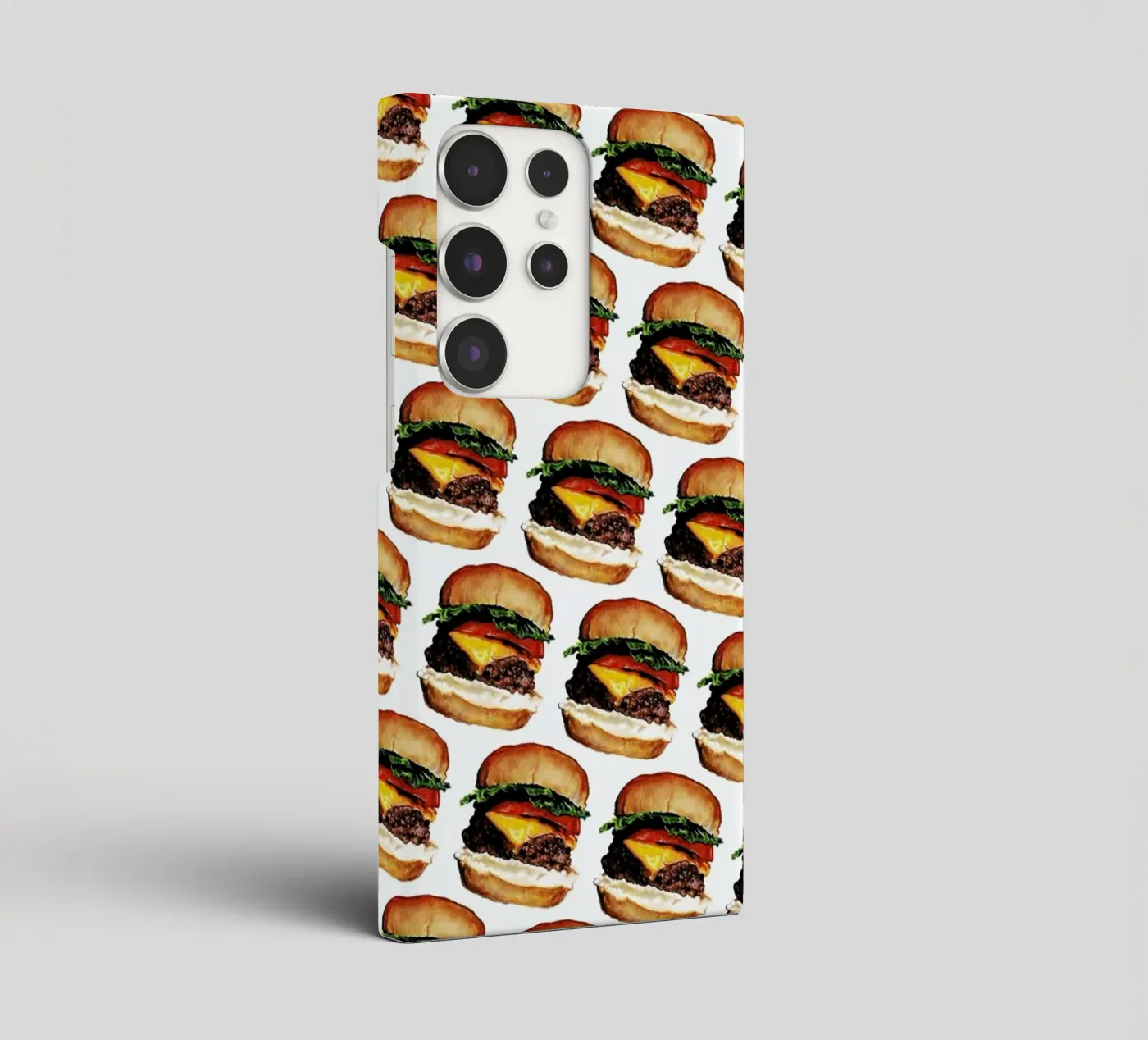 Cheeseburger Pattern cover samsung da Kelly Gilleran