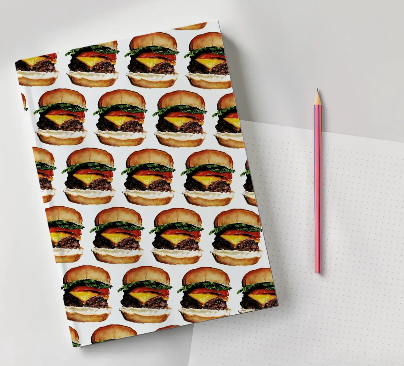 Cheeseburger Pattern Notizbuch von Kelly Gilleran