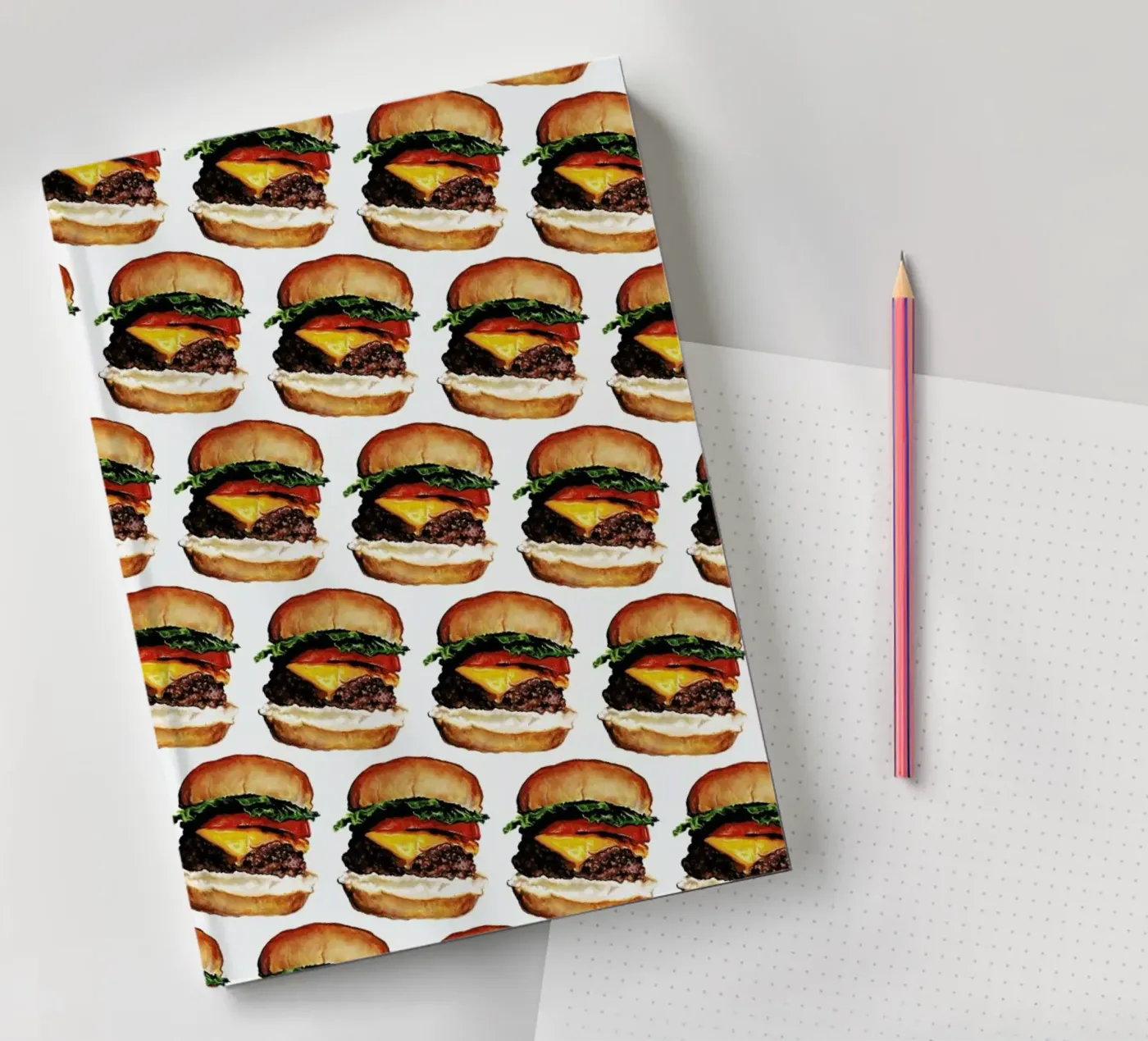 Cheeseburger Pattern quaderno da Kelly Gilleran