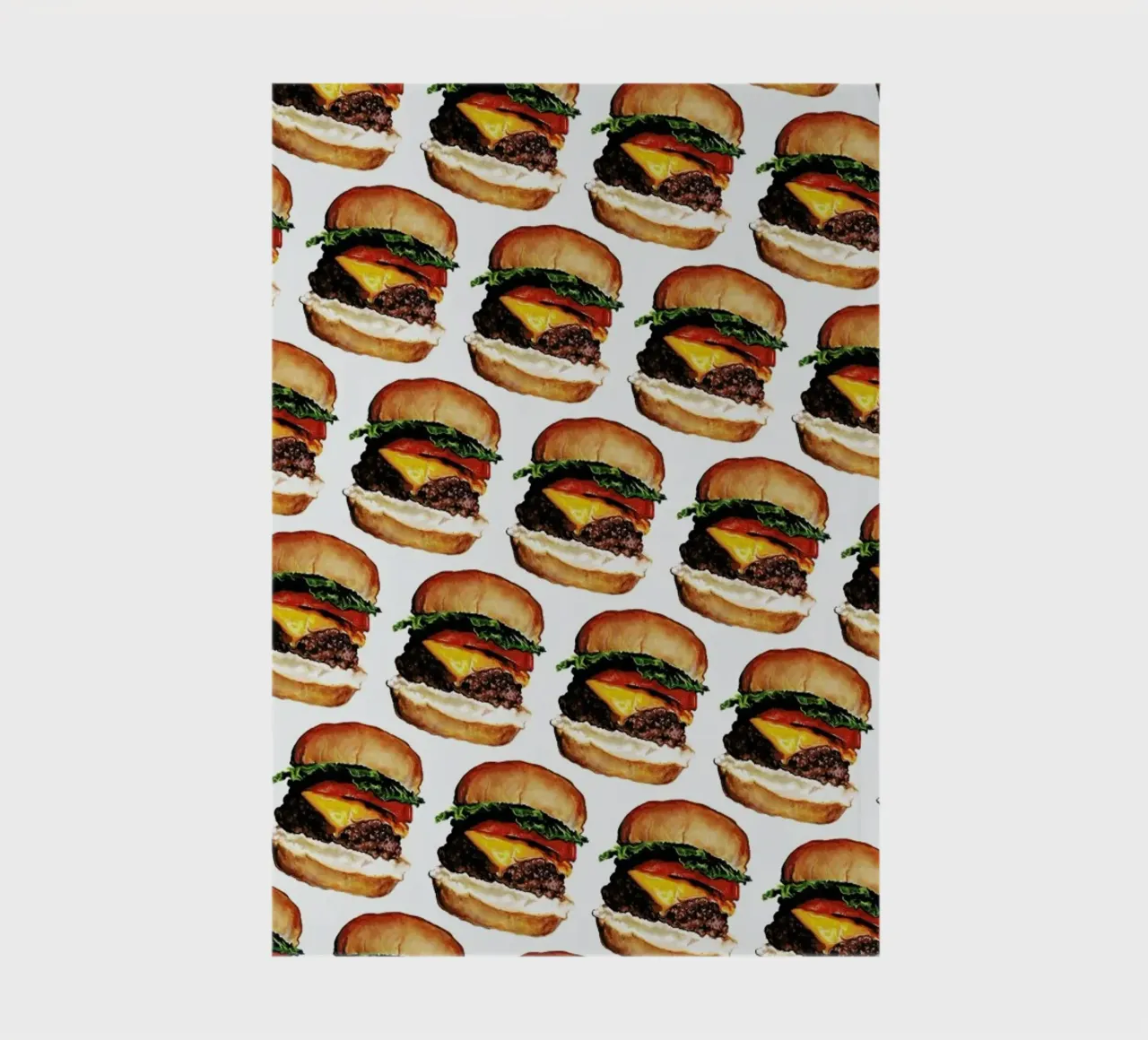 Cheeseburger Pattern notebook by Kelly Gilleran