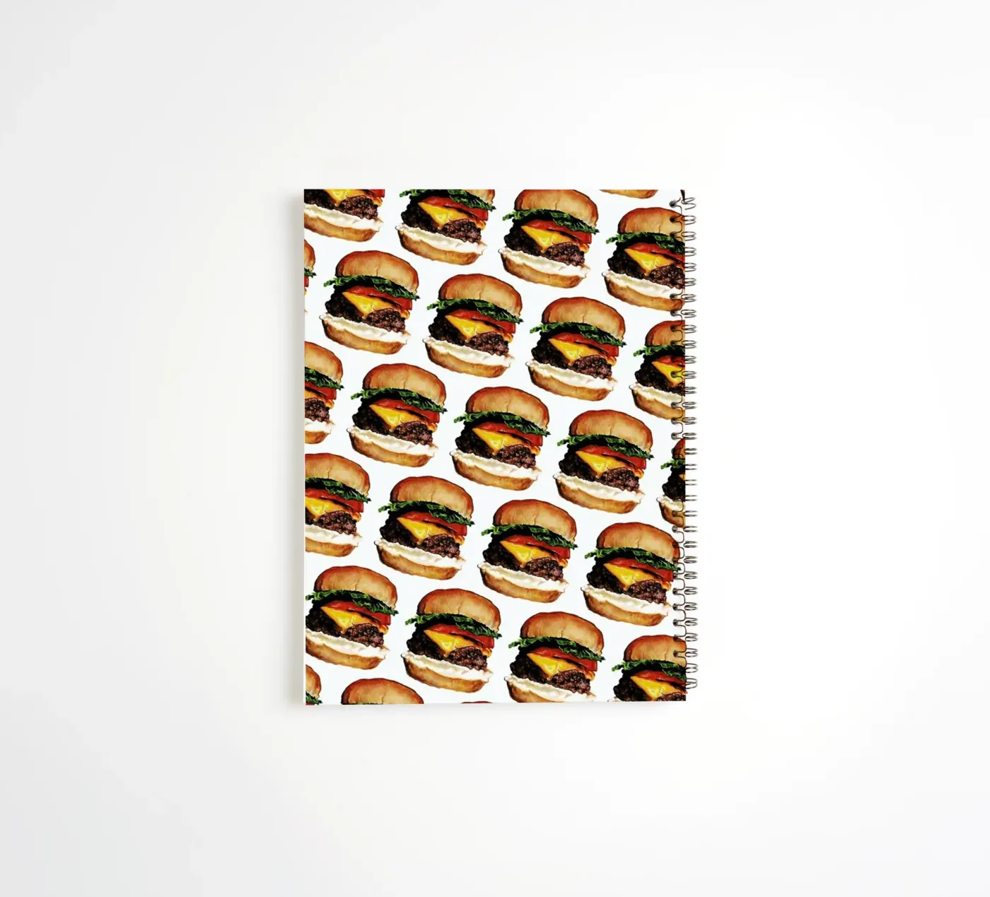 Cheeseburger Pattern carnet à spirale de Kelly Gilleran