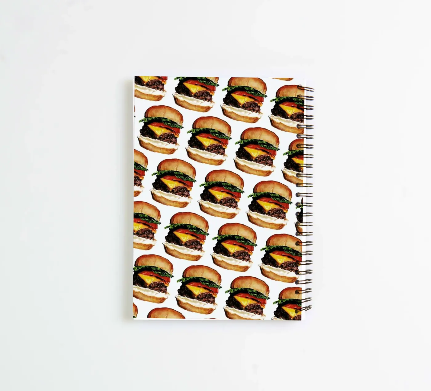 Cheeseburger Pattern carnet à spirale de Kelly Gilleran
