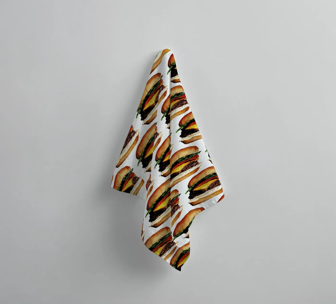 Cheeseburger Pattern serviette de bain de Kelly Gilleran
