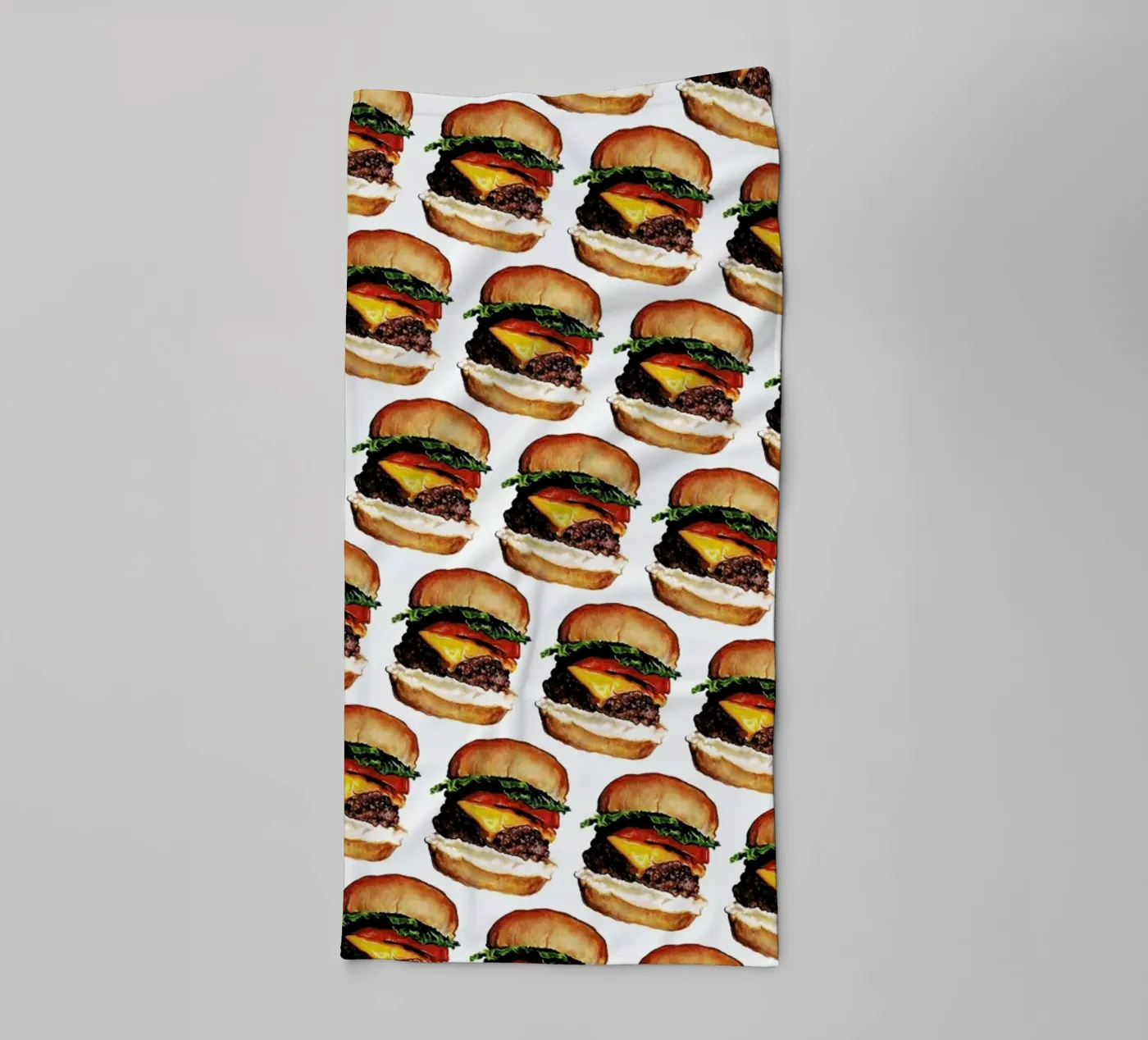 Cheeseburger Pattern serviette de bain de Kelly Gilleran
