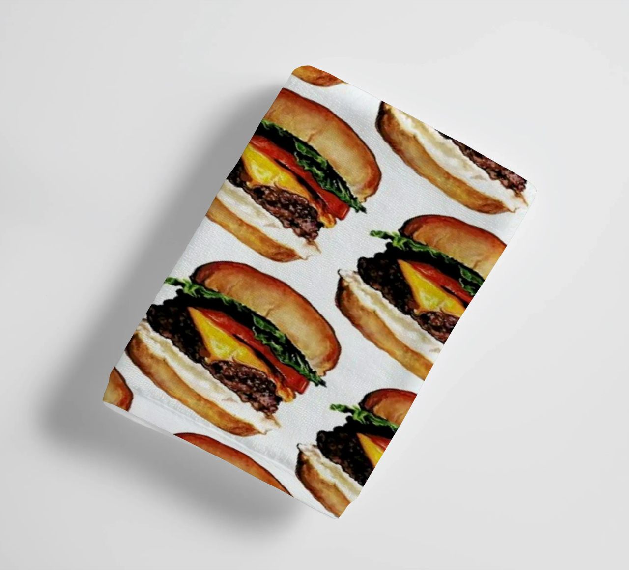 Cheeseburger Pattern asciugamano da bagno da Kelly Gilleran