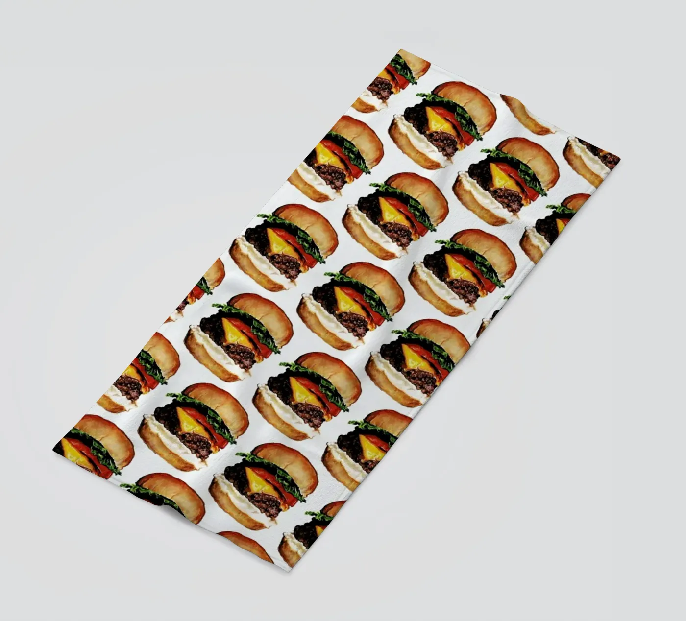 Cheeseburger Pattern Strandtuch von Kelly Gilleran