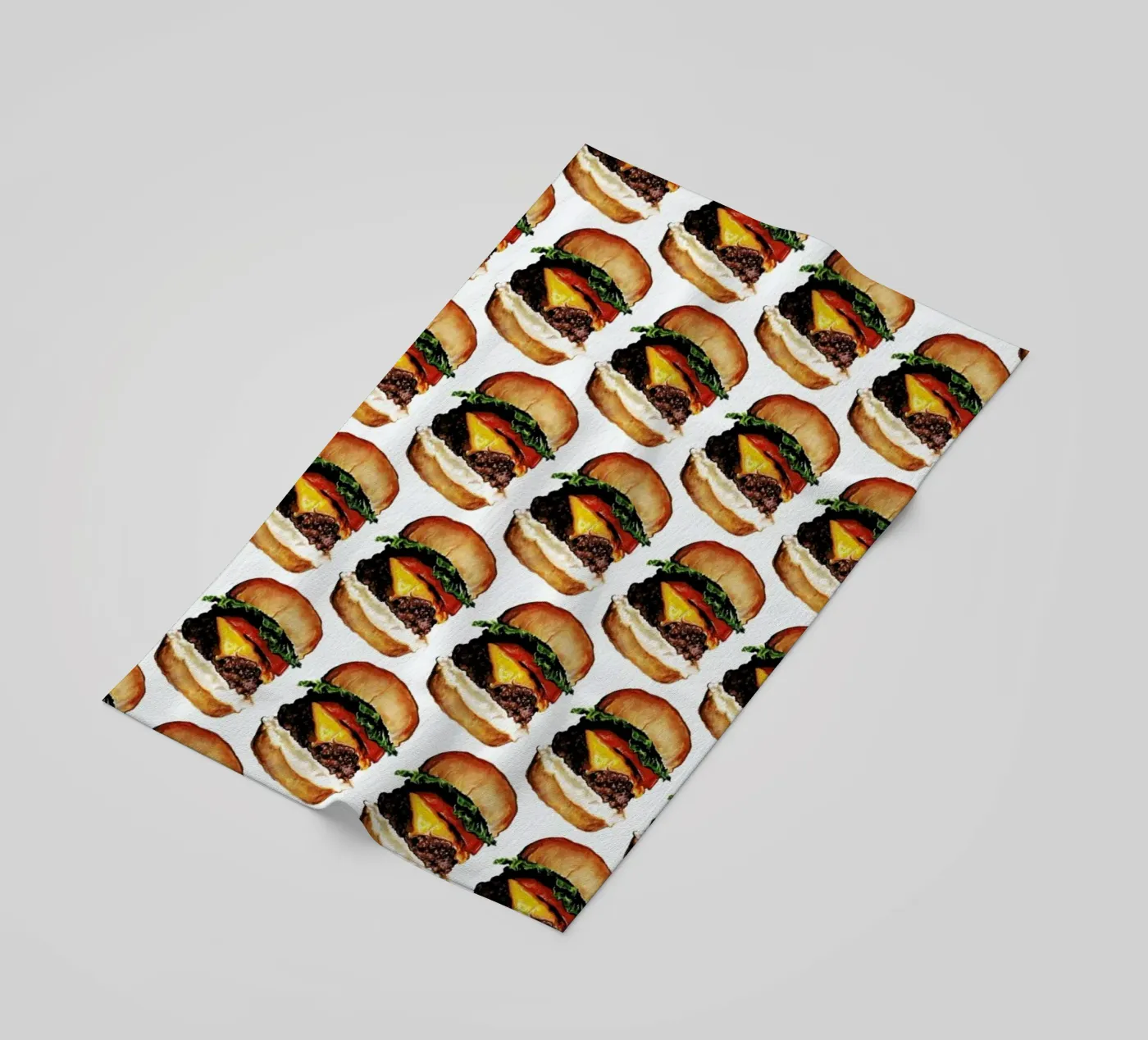 Cheeseburger Pattern Strandtuch von Kelly Gilleran