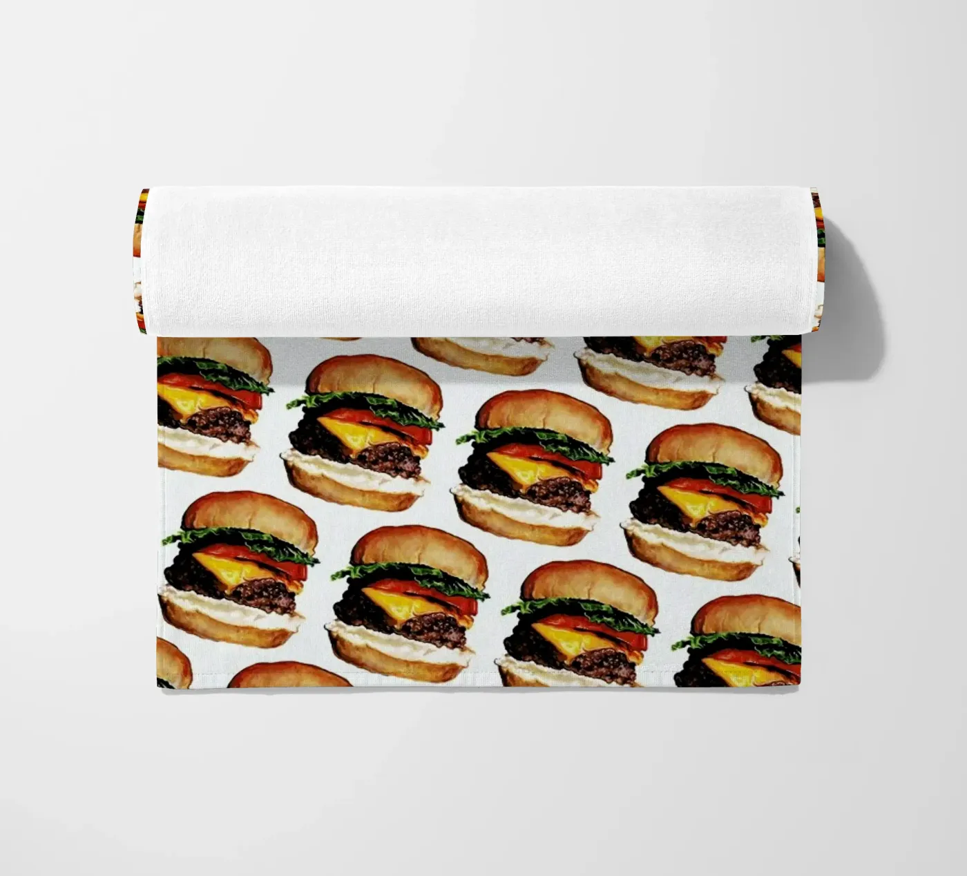 Cheeseburger Pattern Strandtuch von Kelly Gilleran