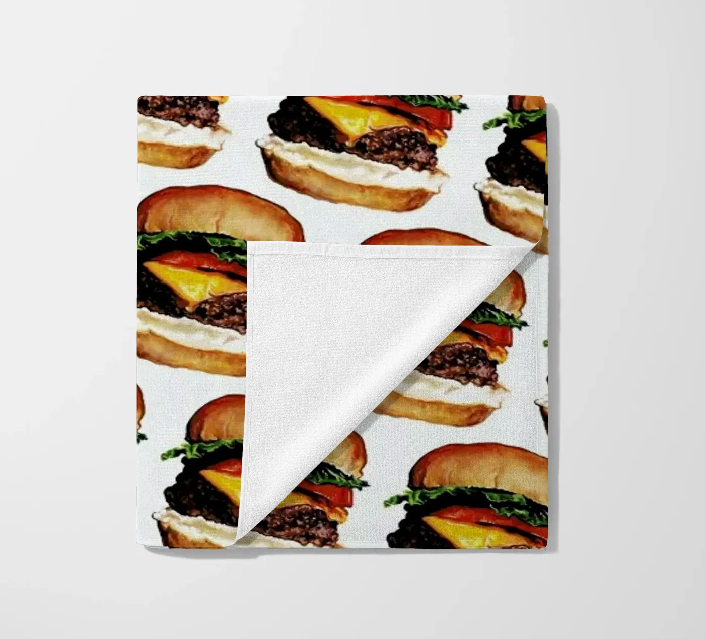 Cheeseburger Pattern Strandtuch von Kelly Gilleran