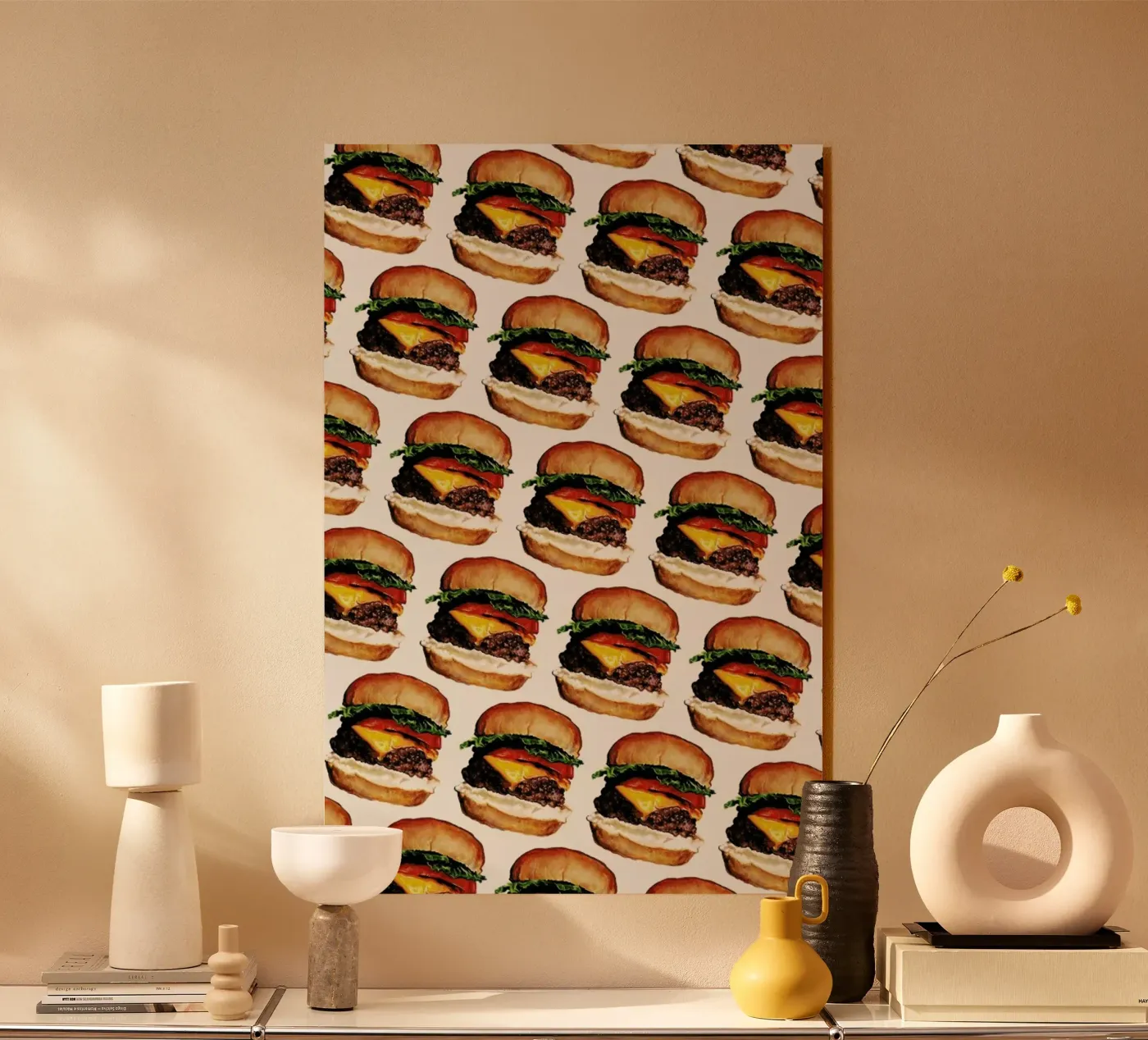 Cheeseburger Pattern plexiglas de Kelly Gilleran