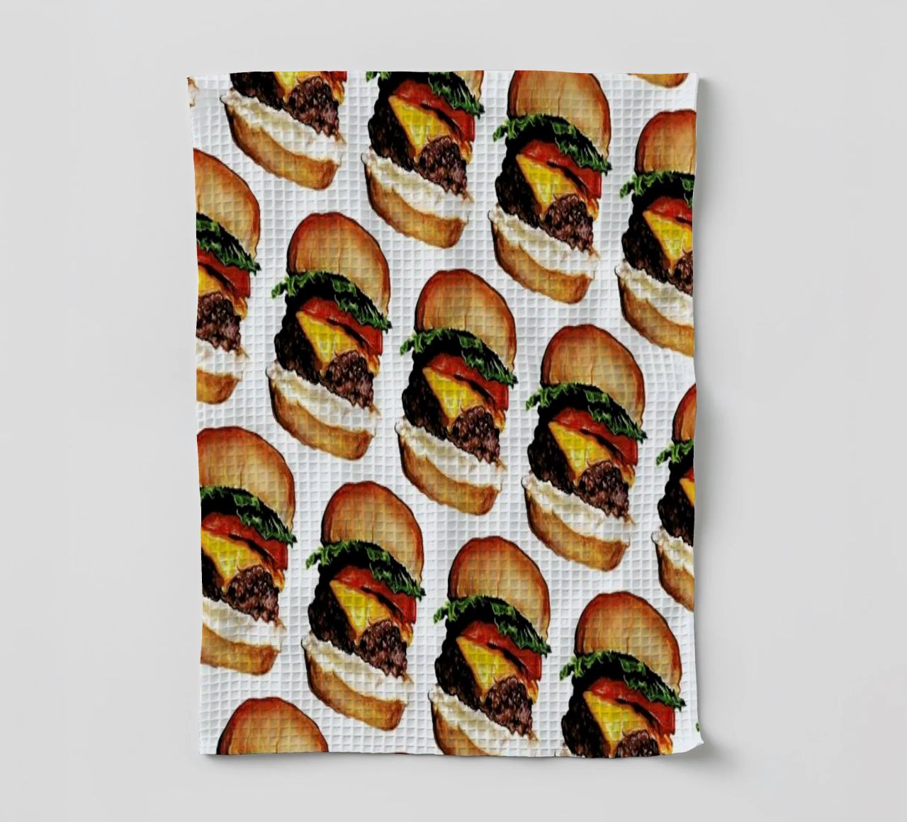 Cheeseburger Pattern canovaccio da cucina da Kelly Gilleran