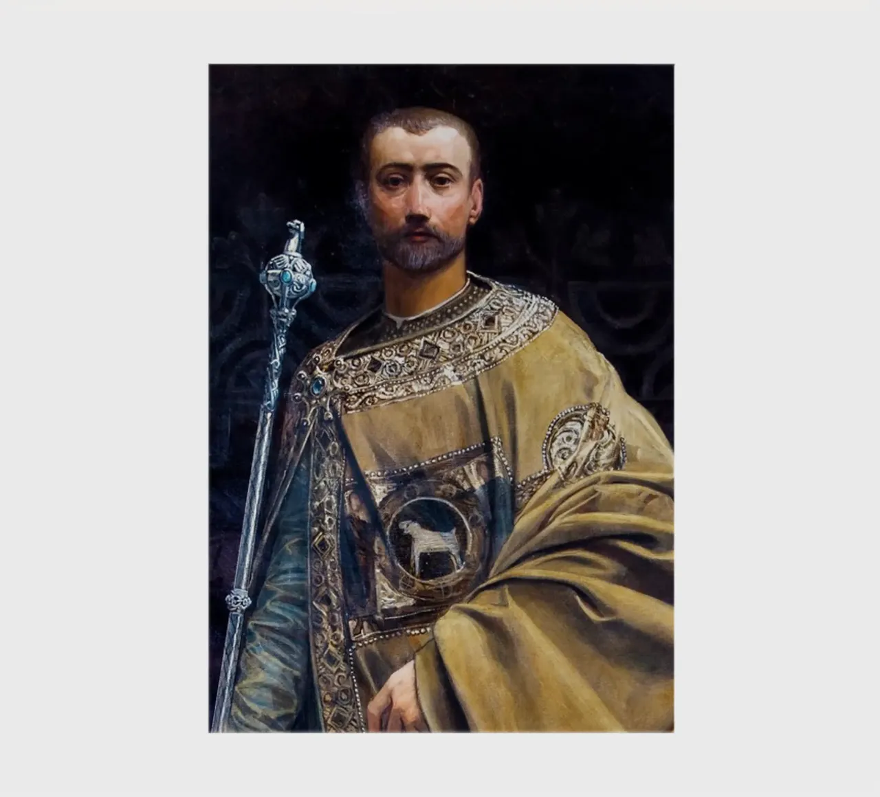 Gustav Klimt’s Portrait of Friedrich I, Count of Zollern notebook by Gustav Klimt ART Prints