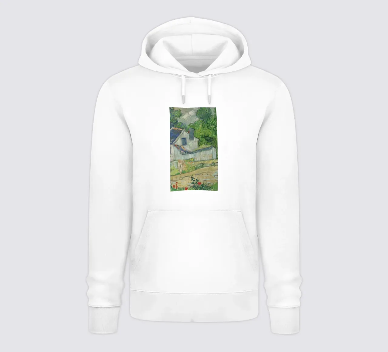 vista delle case a auvers felpa con cappuccio da Piper Shop Oke