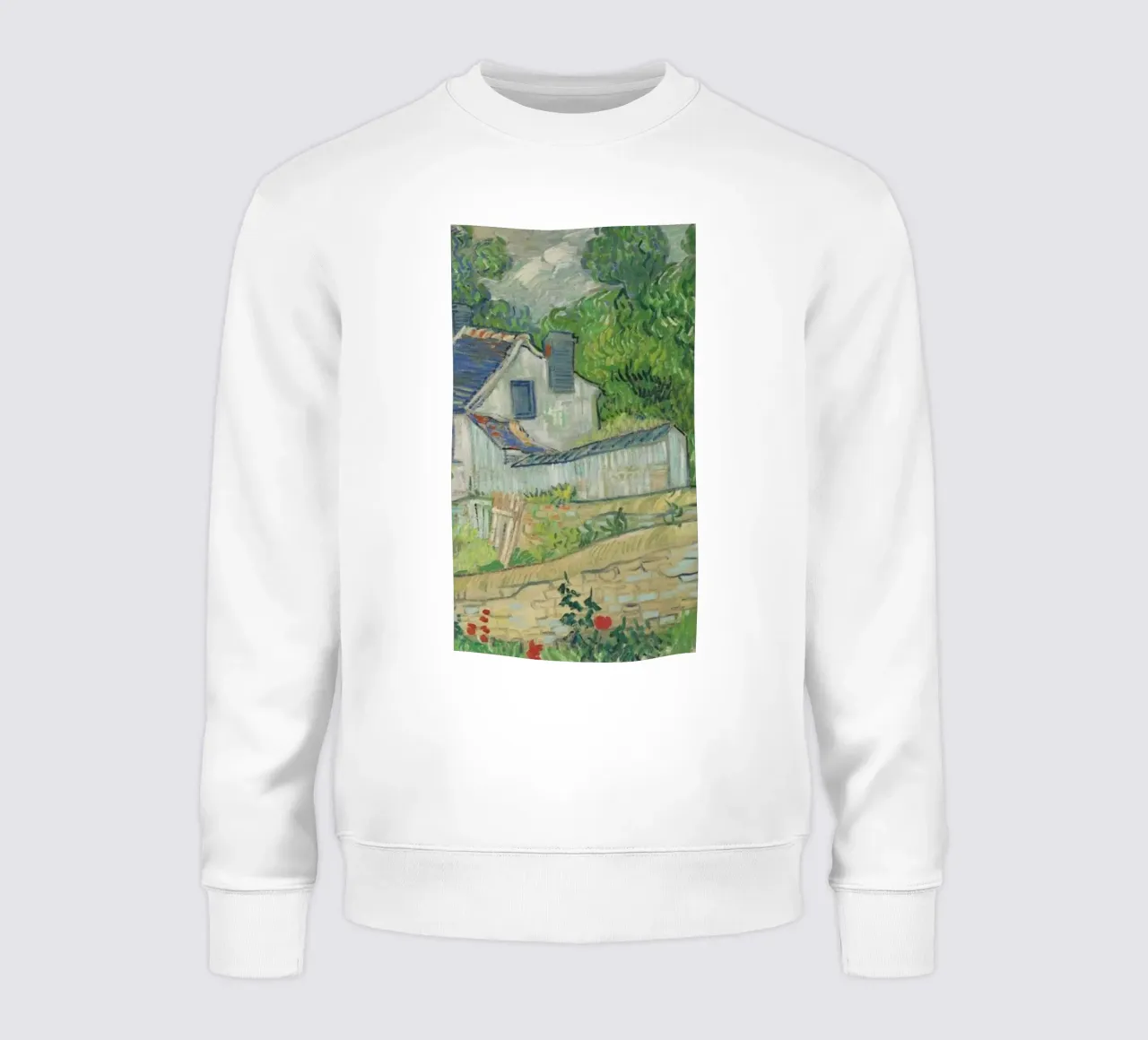 vista delle case a auvers felpa da Piper Shop Oke