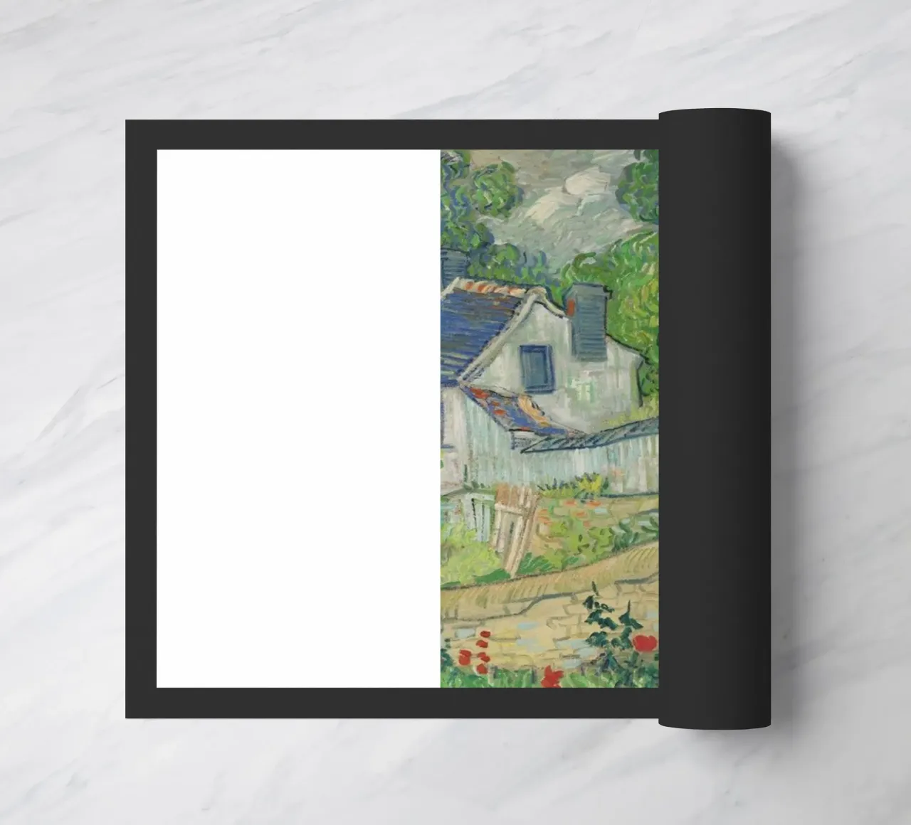 vista delle case a auvers zerbino da Piper Shop Oke