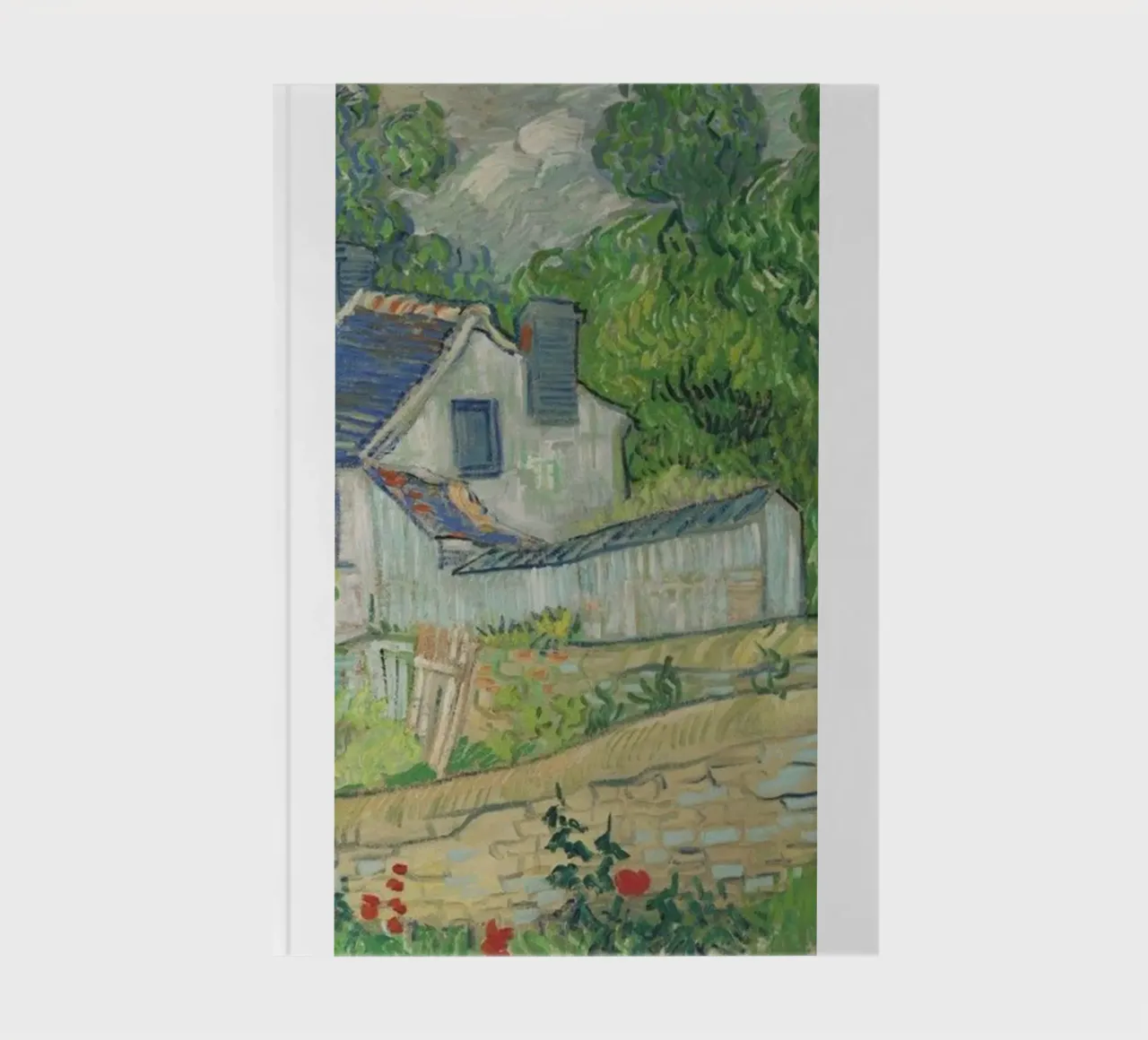 vue des maisons à auvers carnet de notes de Piper Shop Oke