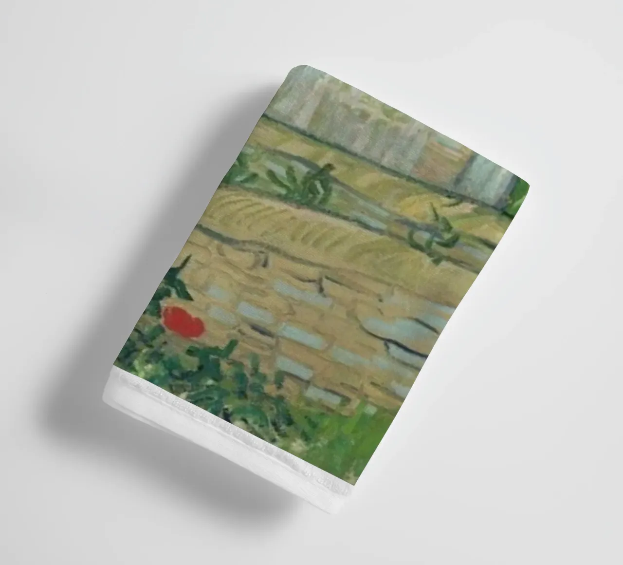 vue des maisons à auvers serviette de bain de Piper Shop Oke