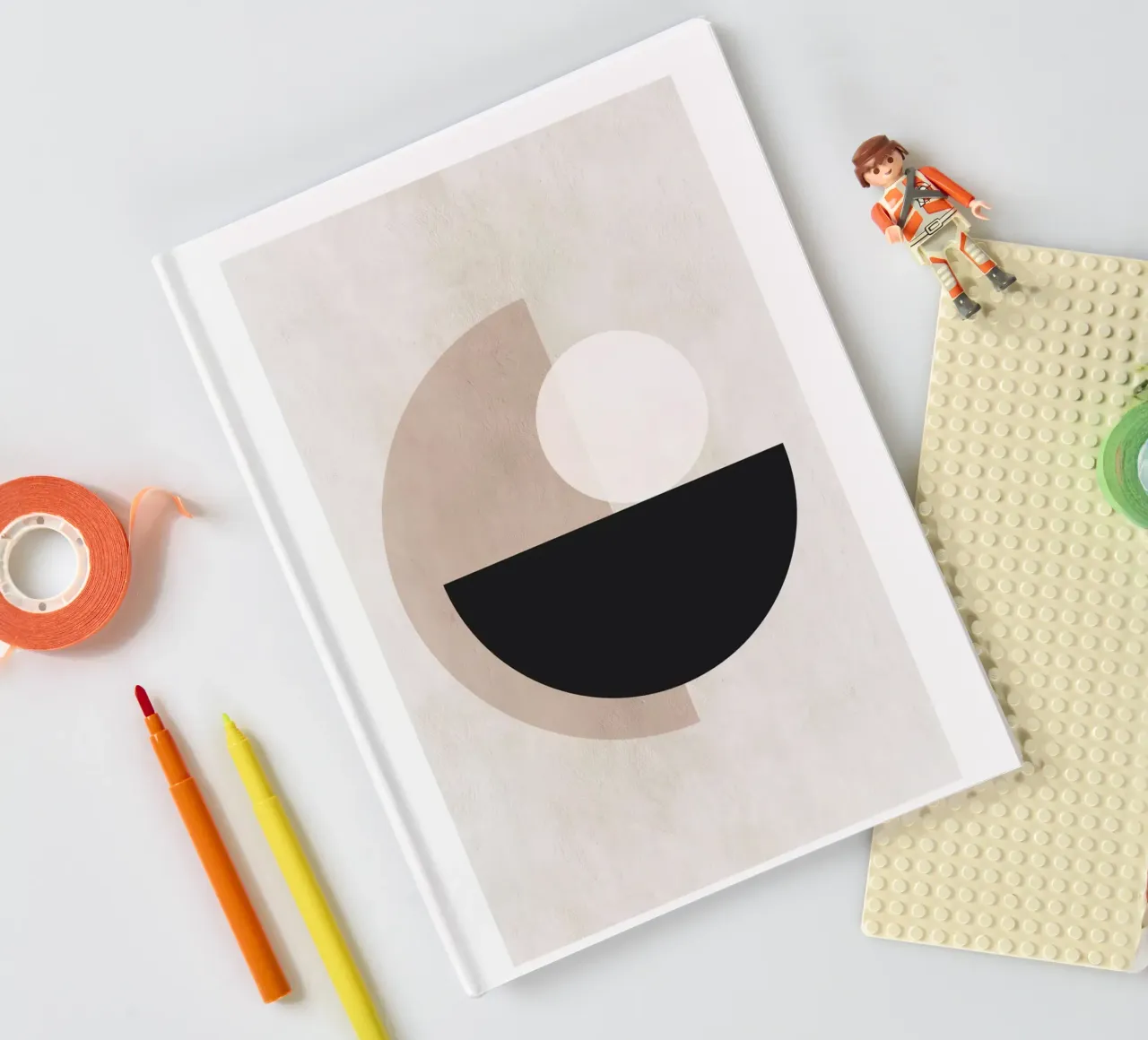 Inner Circle No1 Print notebook by Lonnieprints