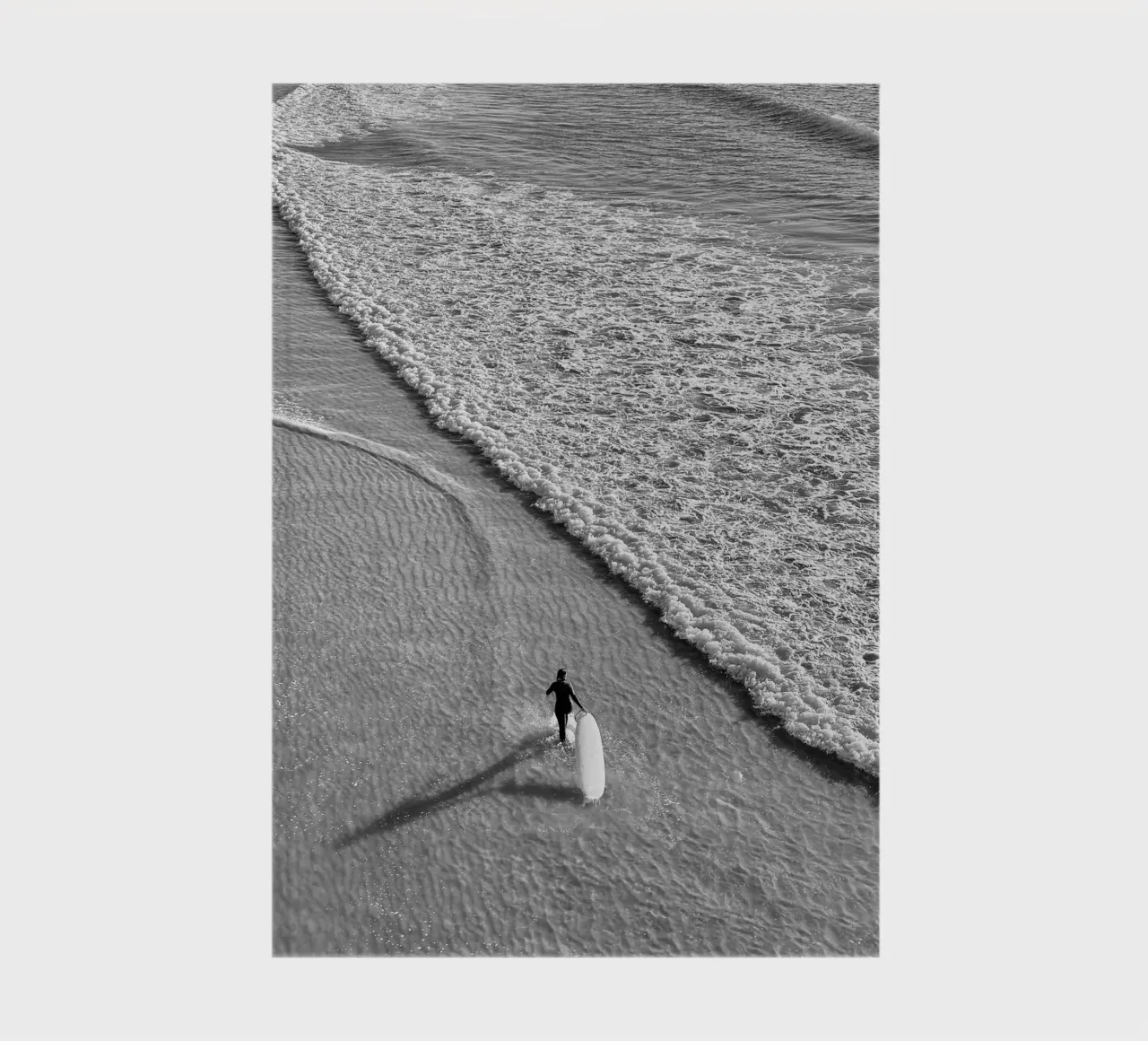 La Surfeuse N&B notebook by CALL OF THE OCEAN