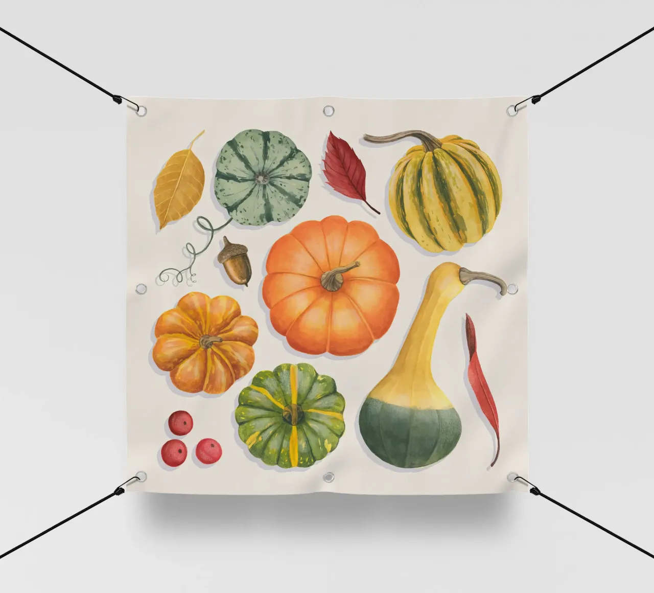 Ricco raccolto in autunno I telo in pvc da medineprint