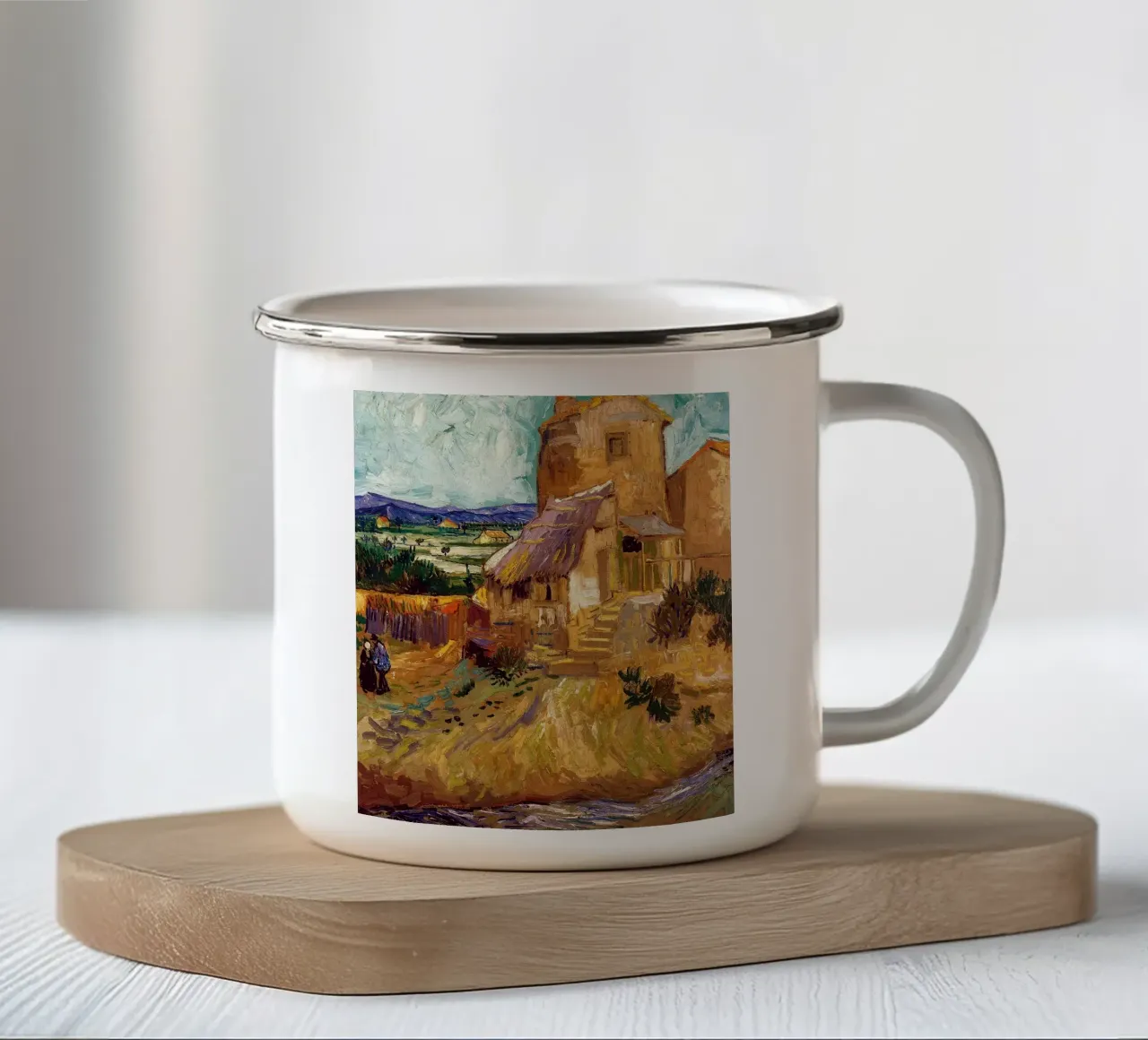 house in la crau tazza in smalto da Piper Shop Oke
