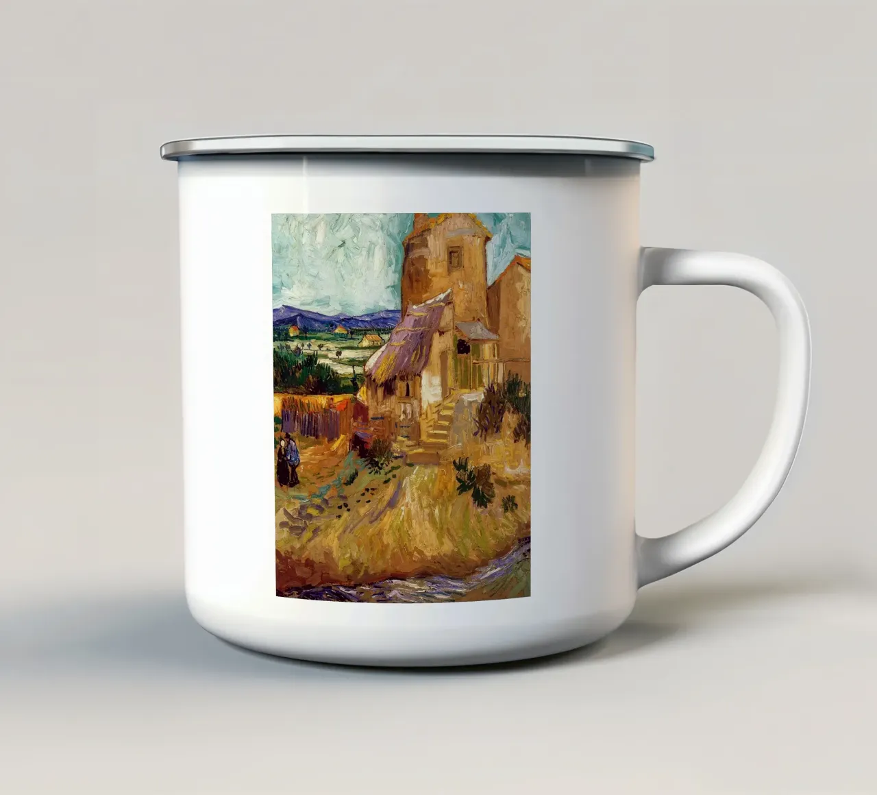 house in la crau tazza in smalto da Piper Shop Oke