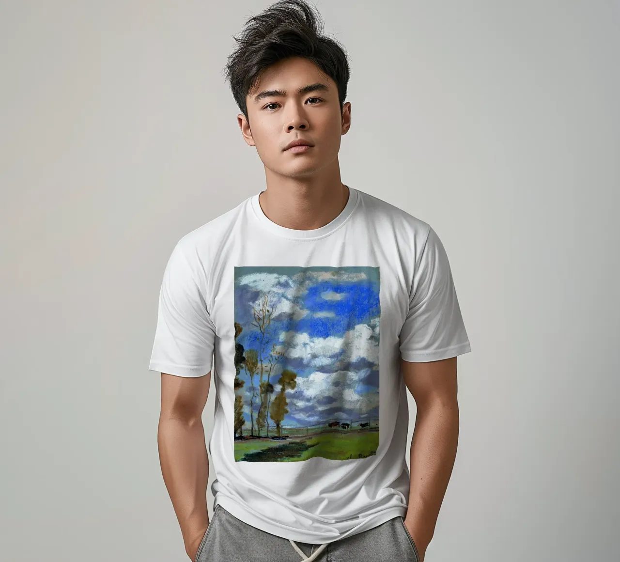 tre mucche nel prato t-shirt da SMG Store