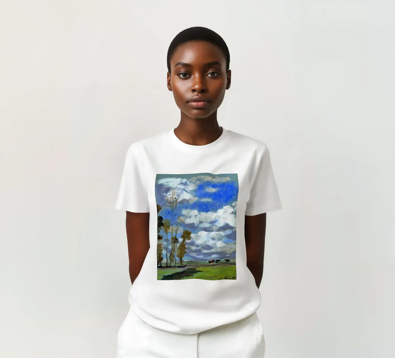 tre mucche nel prato t-shirt da SMG Store