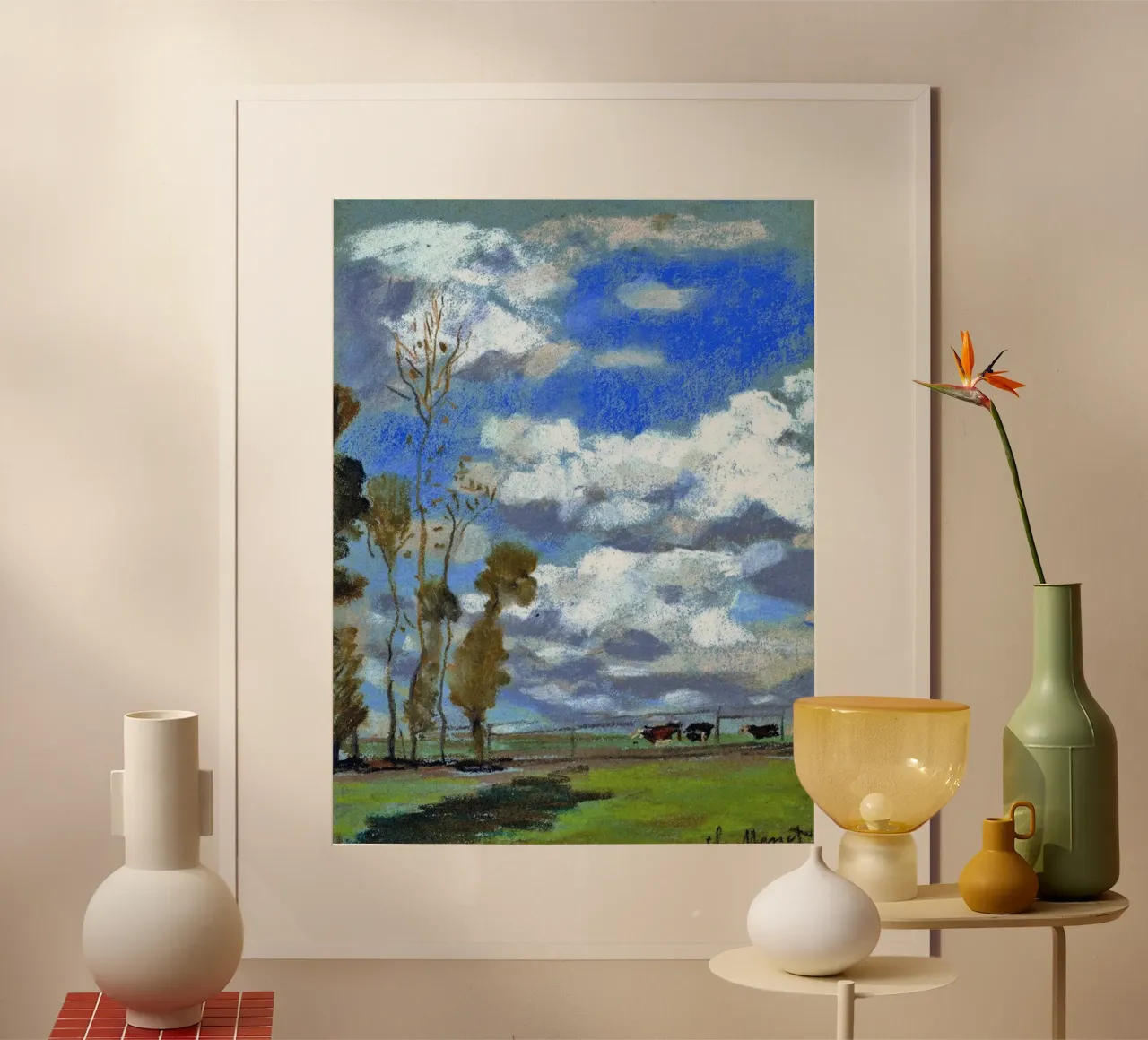 three cows in the meadow hahnemühle by SMG Store