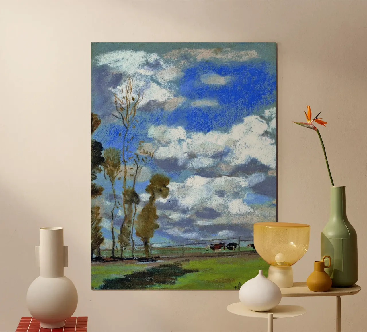 three cows in the meadow hahnemühle by SMG Store