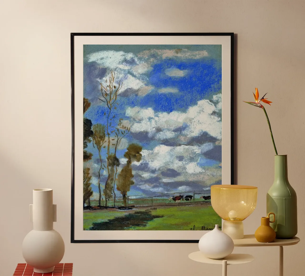 three cows in the meadow hahnemühle by SMG Store