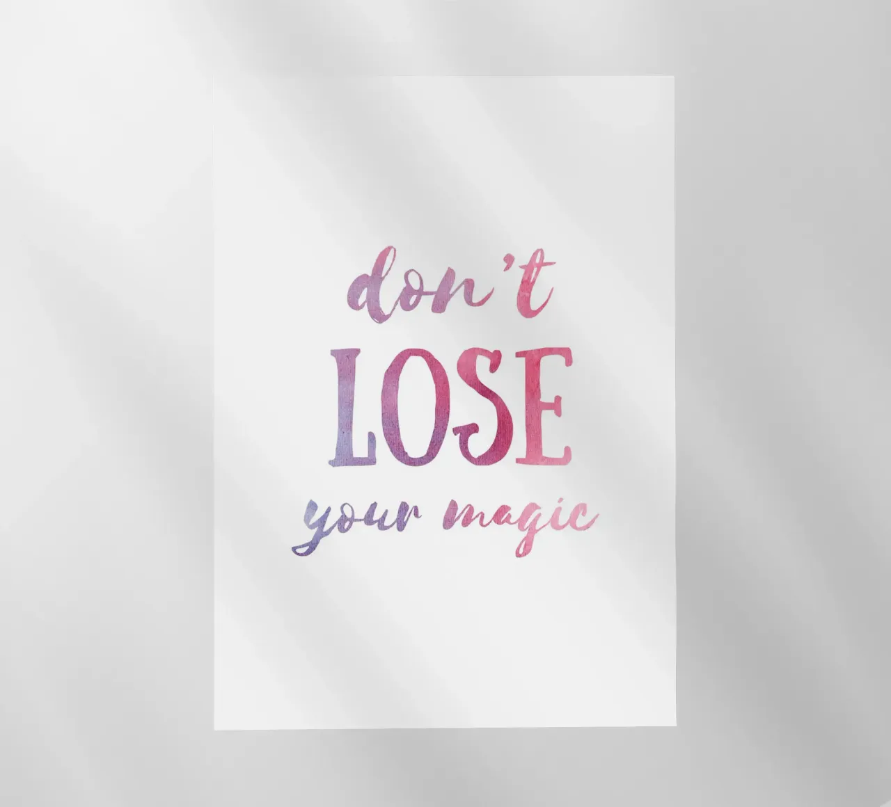 Don't lose your magic pellicola backlit da PinkCandyWalls