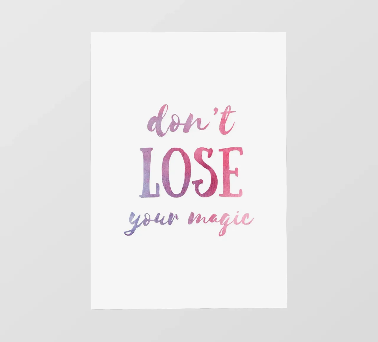 Don't lose your magic pellicola backlit da PinkCandyWalls