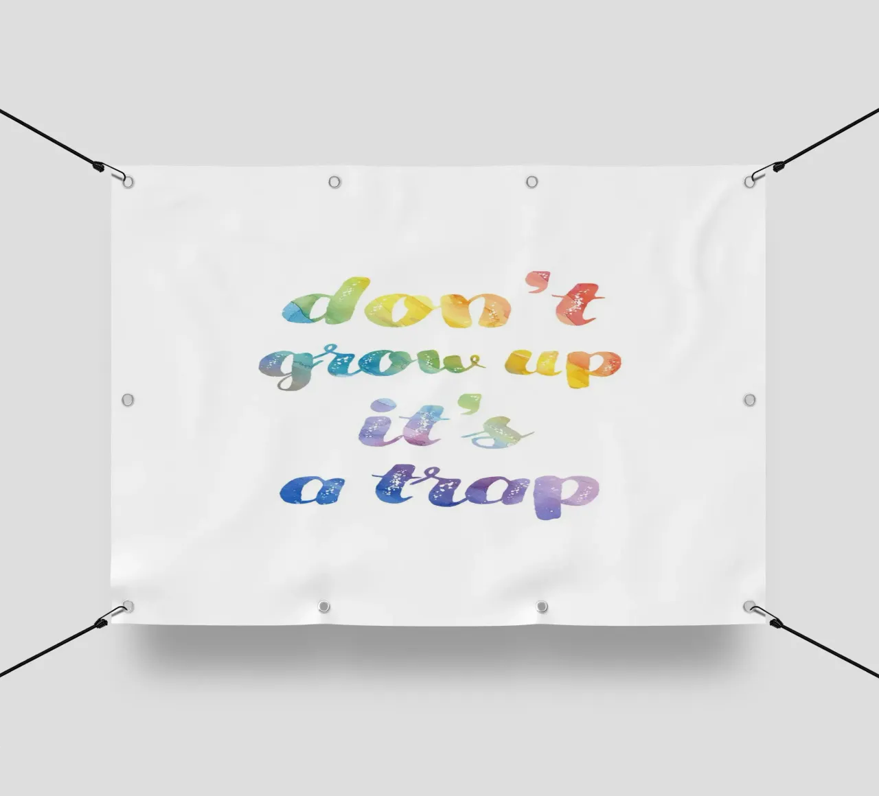 Don't grow up it's a trap telo in pvc da PinkCandyWalls