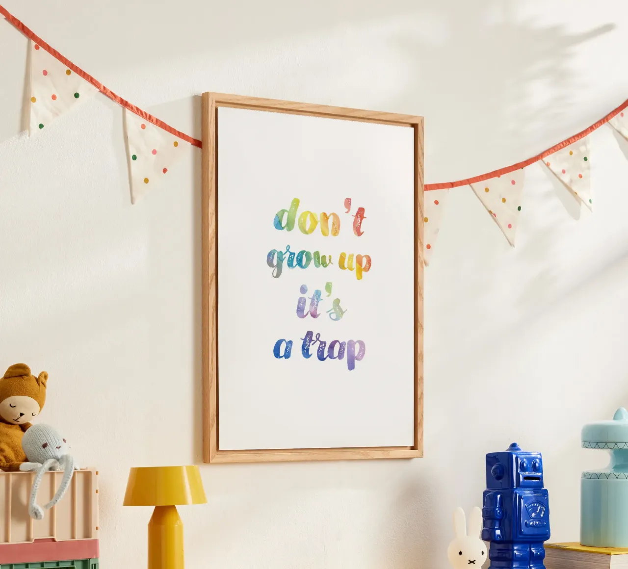 Don't grow up it's a trap plexiglass da PinkCandyWalls