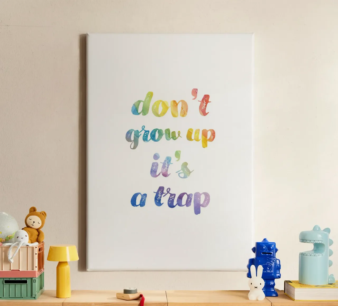 Don't grow up it's a trap tela da PinkCandyWalls
