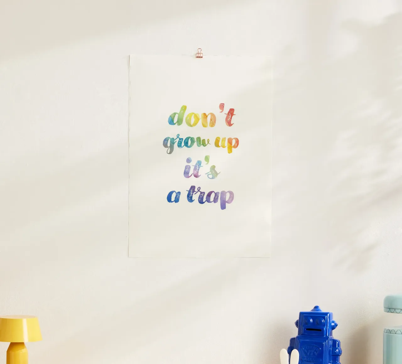 Don't grow up it's a trap poster da PinkCandyWalls