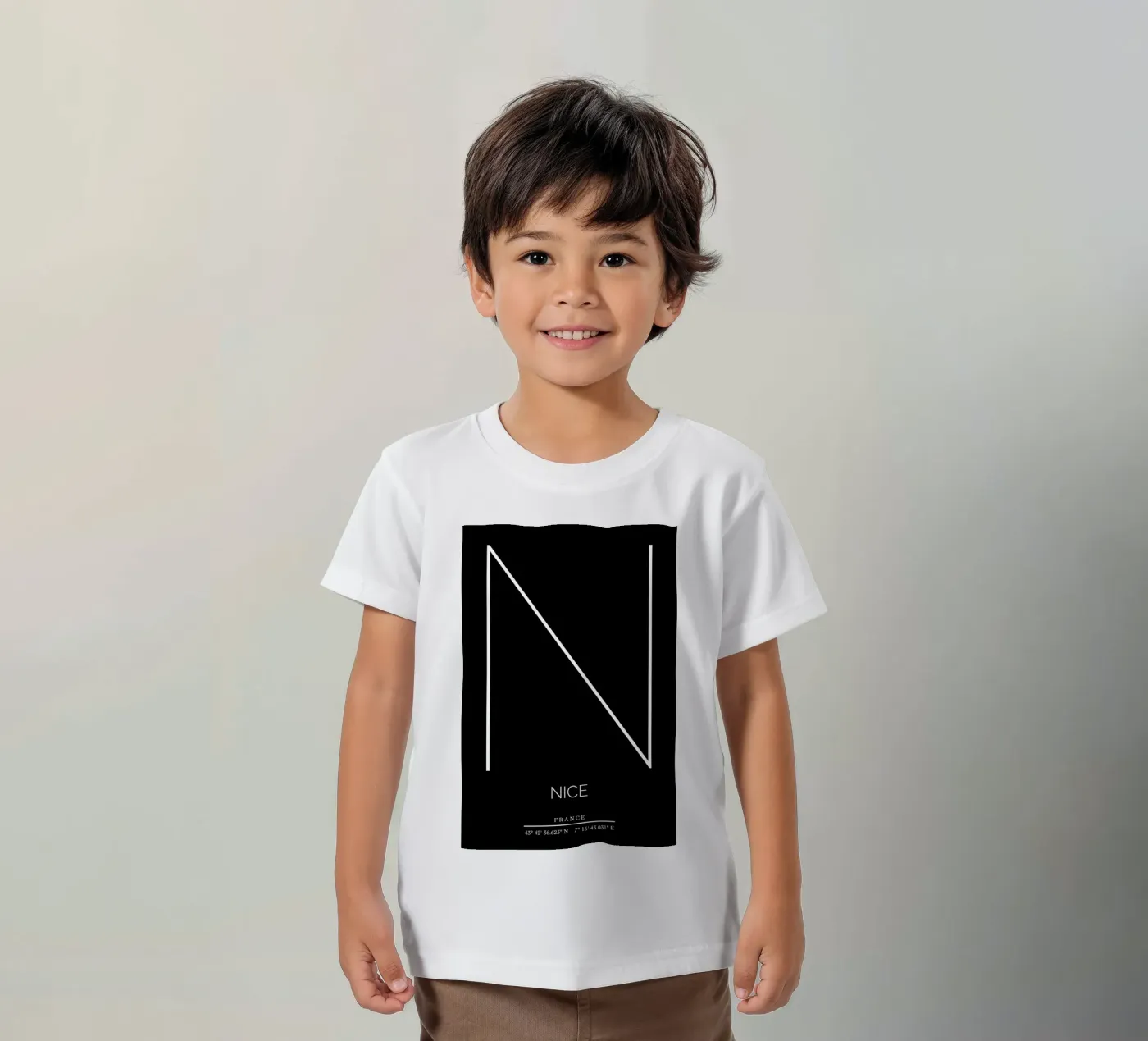 NICE - noir kinder t-shirt van CityLights