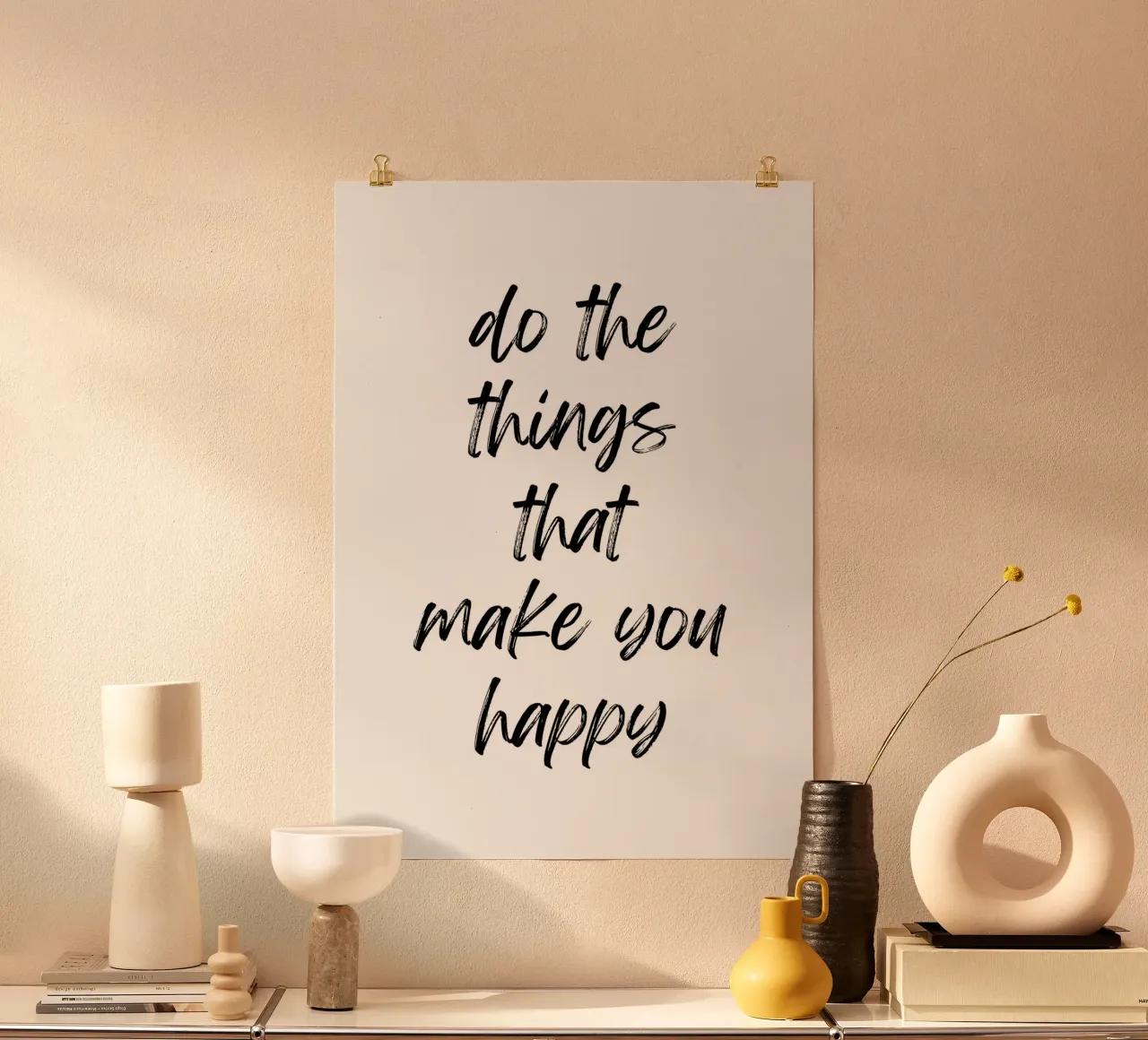 Do the things that make you happy carta hahnemühle da PinkCandyWalls