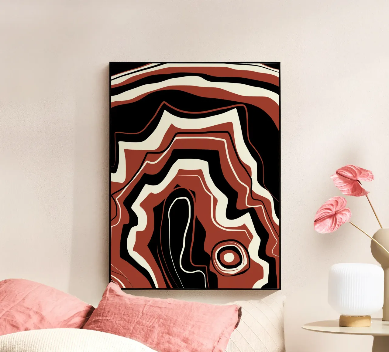 Crystal pattern acryl van Little Dean