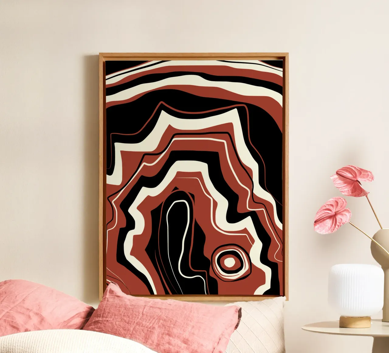 Crystal pattern canvas by Little Dean