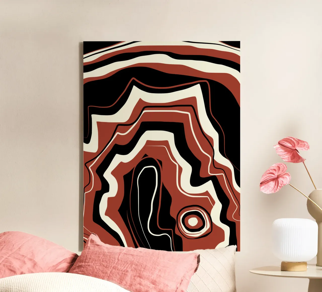 Crystal pattern canvas by Little Dean