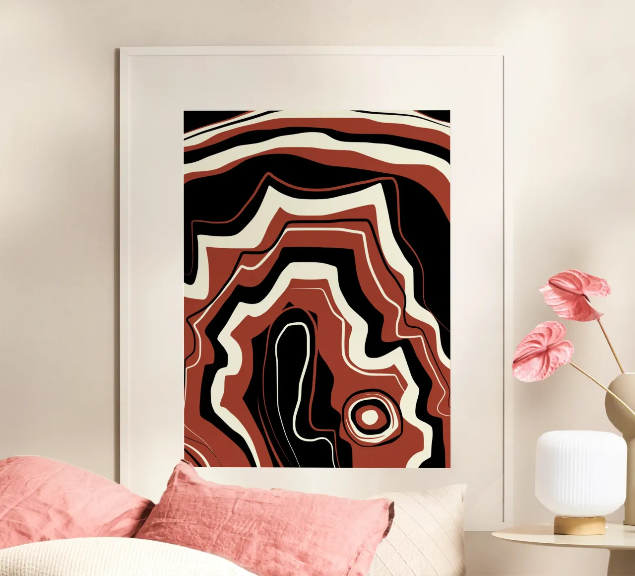 Crystal pattern poster by Little Dean