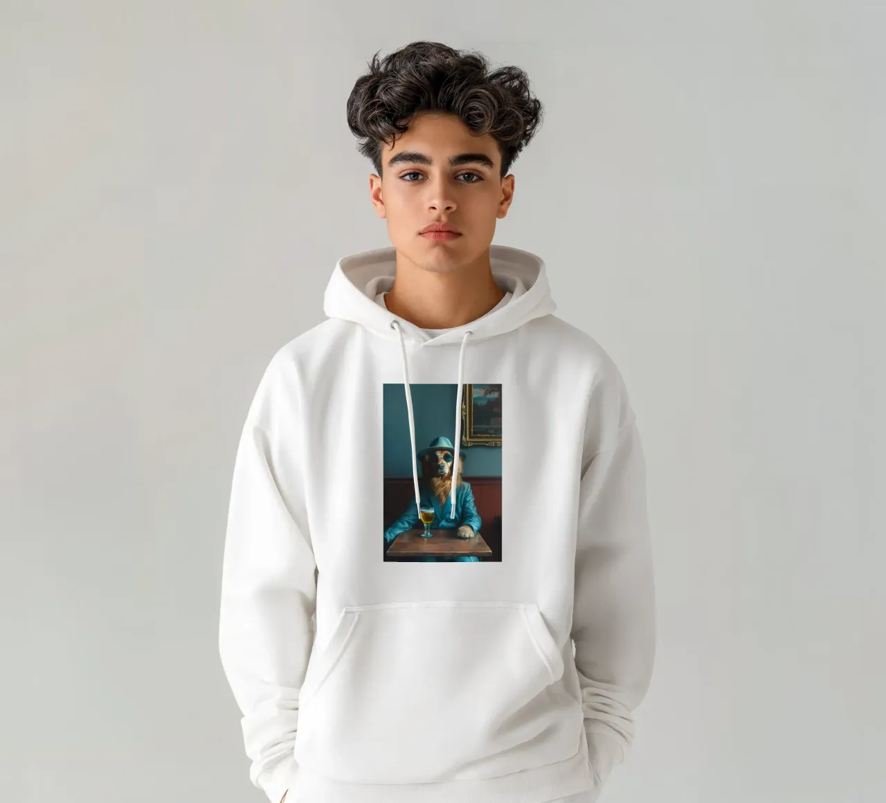 Lucas felpa con cappuccio da Affiches Chien Originales – Dogland