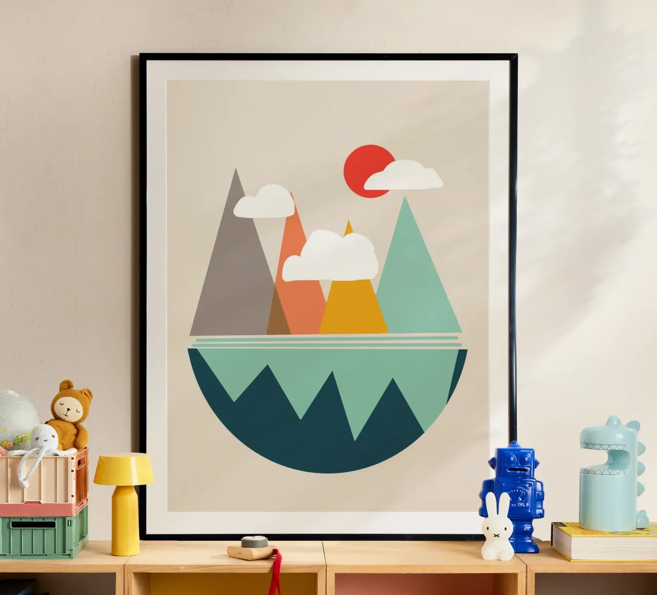 Paesaggio sul globo carta hahnemühle da Little Dean
