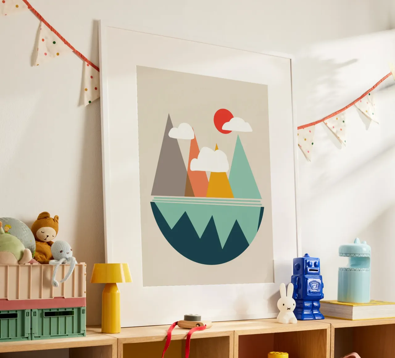Paesaggio sul globo carta hahnemühle da Little Dean