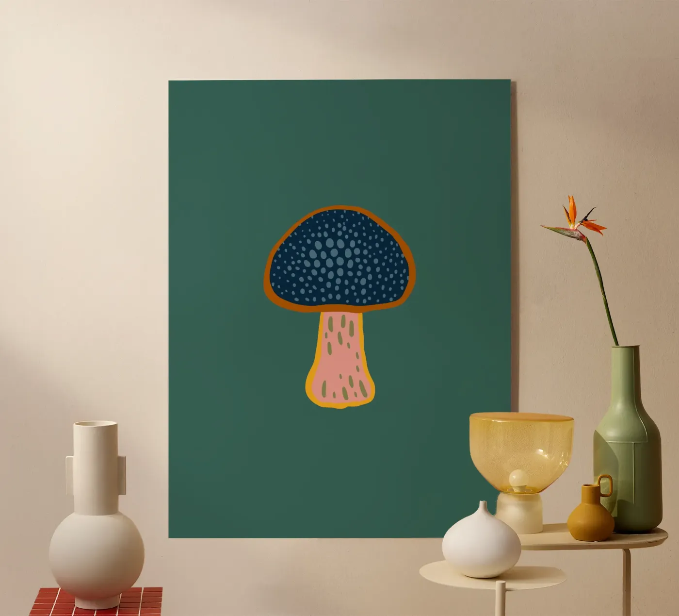 WALDPILZ acrylic glass by Anastasia Mattern